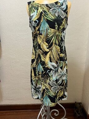 Jungle print sheath dress
